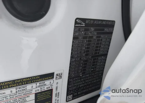 2019 Jaguar F-Pace 25T Premium from USA, damaged, VIN SADCJ2FX0KA610346